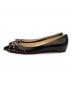 Christian Louboutin (クリスチャン・ルブタン) スタッズパンプス ブラック サイズ:36 1/2：14000円