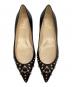 中古・古着 Christian Louboutin (クリスチャン・ルブタン) スタッズパンプス ブラック サイズ:36 1/2：14000円