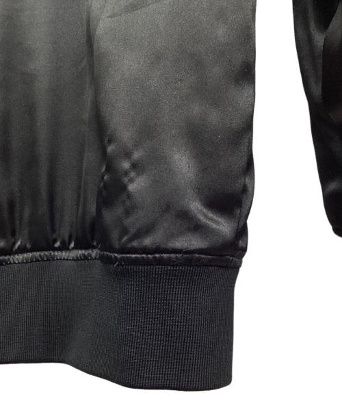 stussy（ステューシー）stussy (ステューシー) ストック サテン  ジャケット ブラック×レッド サイズ:SMALLの古着・服飾アイテム
