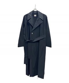中古・古着通販】CULLNI (クルニ) タイロッケンコート ブラック サイズ