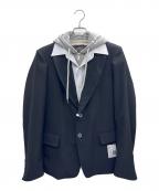 Maison MIHARA YASUHIROメゾン ミハラ ヤスヒロ）の古着「THREE LAYERED JACKET」｜ブラック×グレー