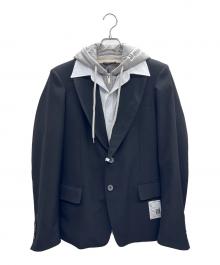 Maison MIHARA YASUHIRO（メゾン ミハラ ヤスヒロ）の古着「THREE LAYERED JACKET」｜ブラック×グレー