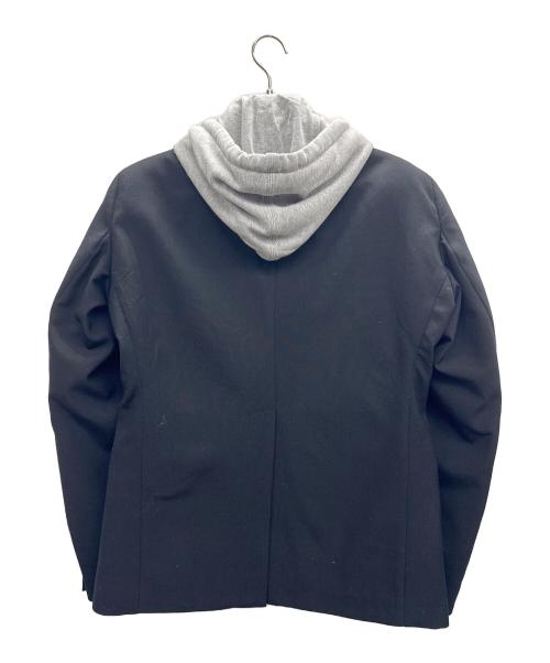 Maison MIHARA YASUHIRO（メゾン ミハラ ヤスヒロ）Maison MIHARA YASUHIRO (メゾン ミハラ ヤスヒロ) THREE LAYERED JACKET ブラック×グレー サイズ:36の古着・服飾アイテム