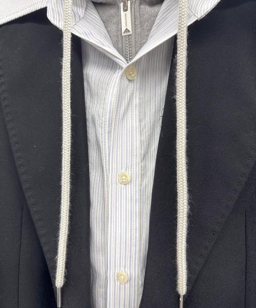 Maison MIHARA YASUHIRO（メゾン ミハラ ヤスヒロ）Maison MIHARA YASUHIRO (メゾン ミハラ ヤスヒロ) THREE LAYERED JACKET ブラック×グレー サイズ:36の古着・服飾アイテム