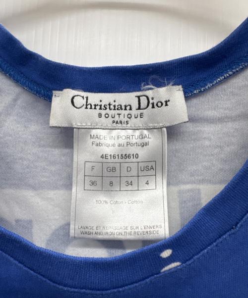 Christian Dior（クリスチャン ディオール）Christian Dior (クリスチャン ディオール) タンクトップ ブルー サイズ:36の古着・服飾アイテム
