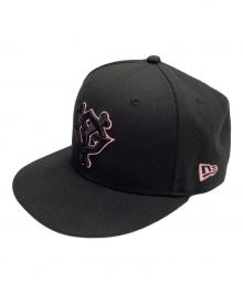 New Era×鬼滅の刃×読売ジャイアンツ（ニューエラ×キメツノヤイバ×ヨミウリジャイアンツ）の古着「ジャイアンツ 竈門禰豆子キャップ」｜ブラック