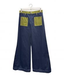 MARNI（マルニ）の古着「Organic Drill Trousers」｜ネイビー×グリーン
