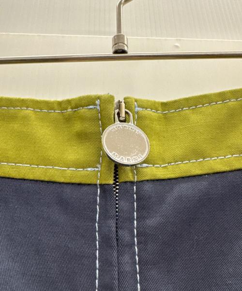MARNI（マルニ）MARNI (マルニ) Organic Drill Trousers ネイビー×グリーン サイズ:42の古着・服飾アイテム