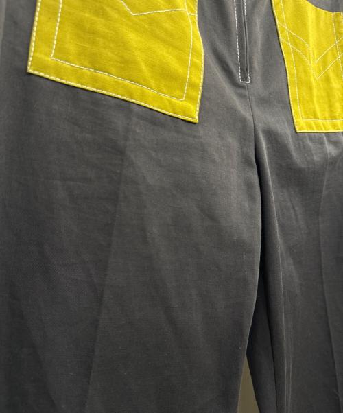 MARNI（マルニ）MARNI (マルニ) Organic Drill Trousers ネイビー×グリーン サイズ:42の古着・服飾アイテム