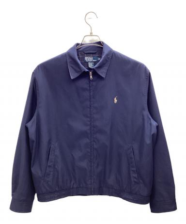 ポロラルフローレン スウィングトップ S ネイビー 古着 ワンポイント メンズ 中古・古着通販】POLO RALPH LAUREN (ポロ・ラルフローレン