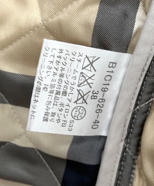 BURBERRY LONDON（バーバリーロンドン）BURBERRY LONDON (バーバリーロンドン) キルティングジャケット ベージュ サイズ:38の古着・服飾アイテム