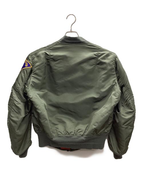 ALPHA（アルファ）ALPHA (アルファ) フライトジャケット MA-1 90s カーキ サイズ:MEDIUMの古着・服飾アイテム
