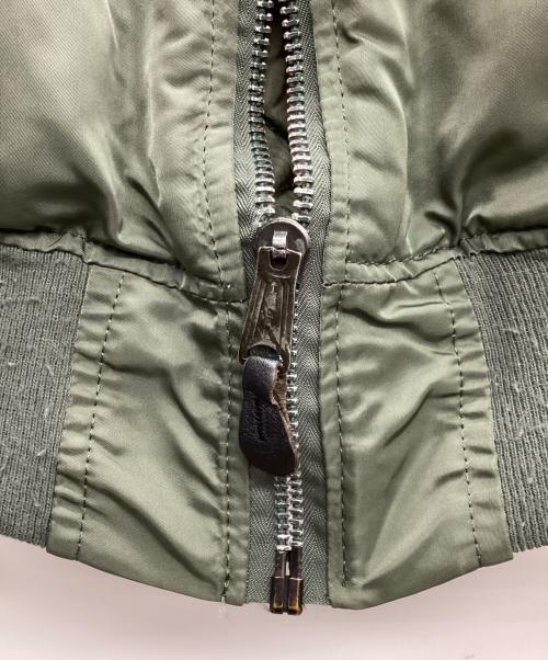ALPHA（アルファ）ALPHA (アルファ) フライトジャケット MA-1 90s カーキ サイズ:MEDIUMの古着・服飾アイテム