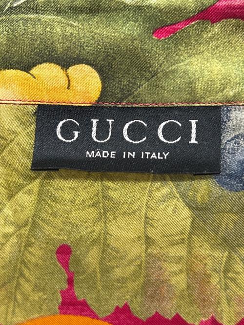 GUCCI（グッチ）GUCCI (グッチ) 長袖シルクシャツ  ピンク サイズ:40の古着・服飾アイテム