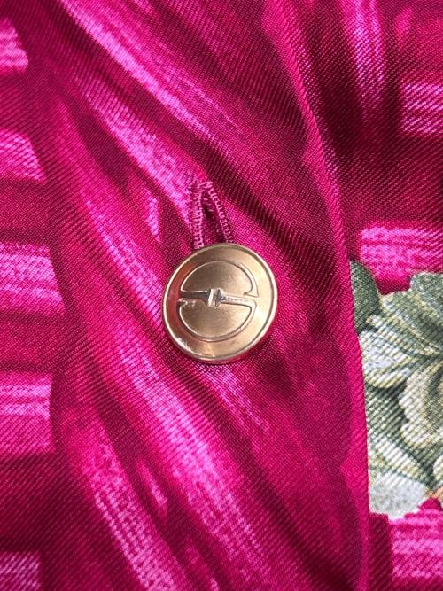 GUCCI（グッチ）GUCCI (グッチ) 長袖シルクシャツ  ピンク サイズ:40の古着・服飾アイテム