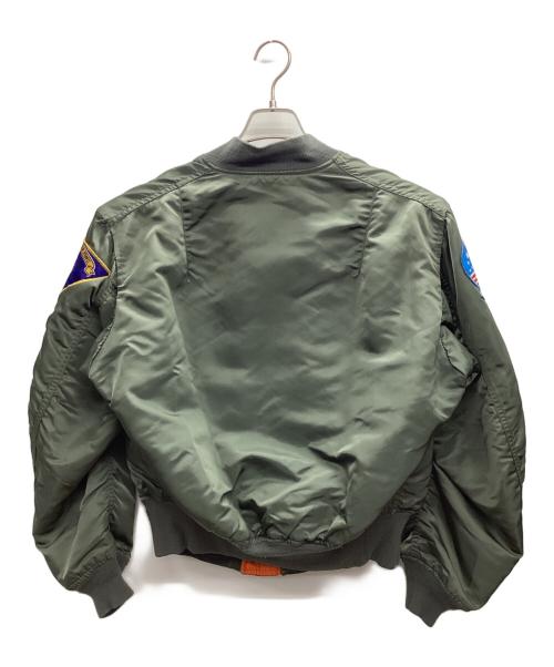 ALPHA（アルファ）ALPHA (アルファ) フライトジャケット MA-1 90s カーキ サイズ:LARGEの古着・服飾アイテム