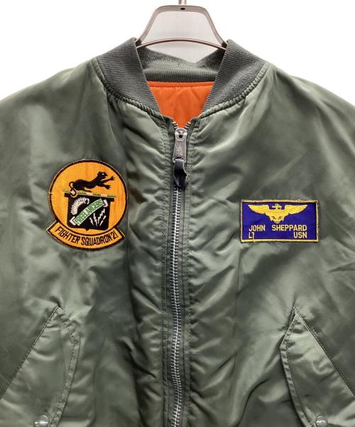 ALPHA（アルファ）ALPHA (アルファ) フライトジャケット MA-1 90s カーキ サイズ:LARGEの古着・服飾アイテム