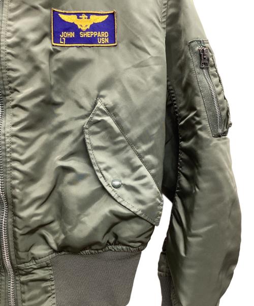 ALPHA（アルファ）ALPHA (アルファ) フライトジャケット MA-1 90s カーキ サイズ:LARGEの古着・服飾アイテム