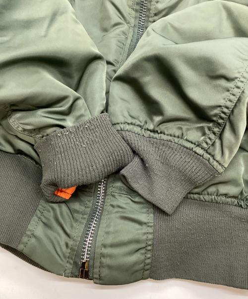 ALPHA（アルファ）ALPHA (アルファ) フライトジャケット MA-1 90s カーキ サイズ:LARGEの古着・服飾アイテム
