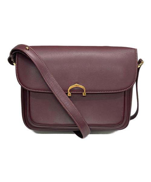 Cartier（カルティエ）Cartier (カルティエ) ショルダーバッグ マストライン ボルドーの古着・服飾アイテム