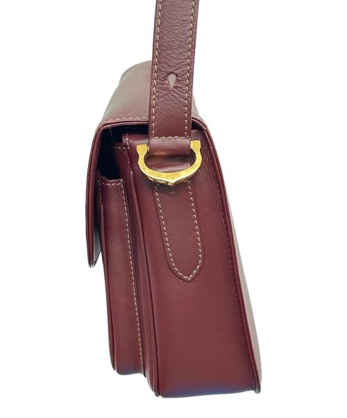Cartier（カルティエ）Cartier (カルティエ) ショルダーバッグ マストライン ボルドーの古着・服飾アイテム