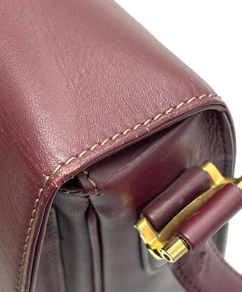Cartier（カルティエ）Cartier (カルティエ) ショルダーバッグ マストライン ボルドーの古着・服飾アイテム