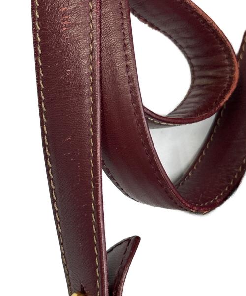 Cartier（カルティエ）Cartier (カルティエ) ショルダーバッグ マストライン ボルドーの古着・服飾アイテム