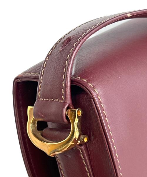 Cartier（カルティエ）Cartier (カルティエ) ショルダーバッグ マストライン ボルドーの古着・服飾アイテム