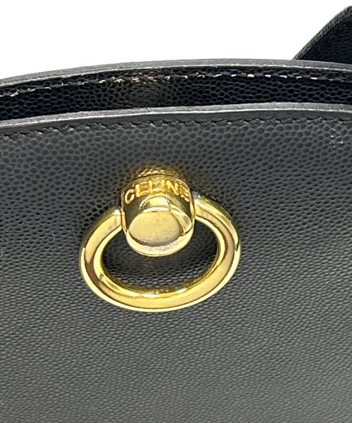 CELINE（セリーヌ）CELINE (セリーヌ) ショルダーバッグ ガンチーニ ハーフムーン ブラックの古着・服飾アイテム