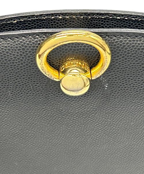 CELINE（セリーヌ）CELINE (セリーヌ) ショルダーバッグ ガンチーニ ハーフムーン ブラックの古着・服飾アイテム