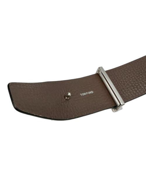 TOM FORD（トムフォード）TOM FORD (トムフォード) Tアイコンベルト ブラックの古着・服飾アイテム