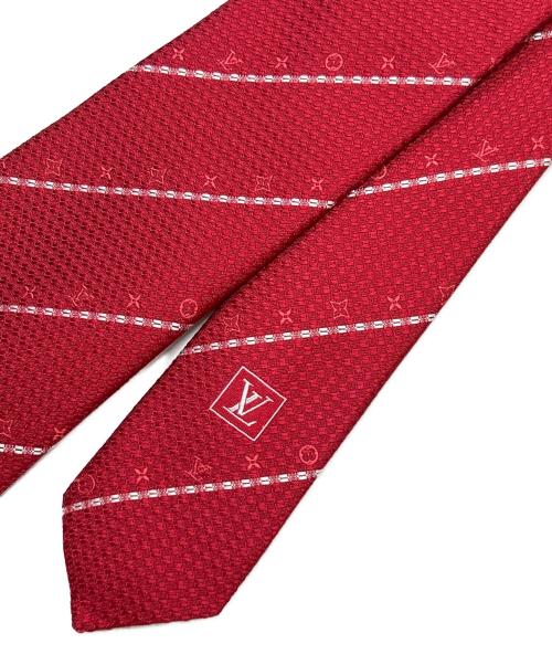 LOUIS VUITTON（ルイ ヴィトン）LOUIS VUITTON (ルイ ヴィトン) ネクタイ クラヴァット・ストライプ レッド サイズ:の古着・服飾アイテム