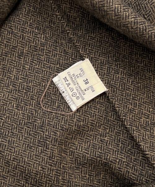 HERMES（エルメス）HERMES (エルメス) ニットベスト ブラウン サイズ:38の古着・服飾アイテム