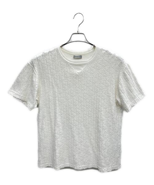 Dior（ディオール）DIOR (ディオール) カットソー オブリークテリーコットンジャガード ホワイト サイズ:Sの古着・服飾アイテム
