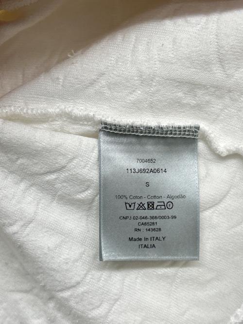 Dior（ディオール）DIOR (ディオール) カットソー オブリークテリーコットンジャガード ホワイト サイズ:Sの古着・服飾アイテム
