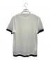 MONCLER (モンクレール) 半袖カットソー ホワイト×ブラック サイズ:S：14000円