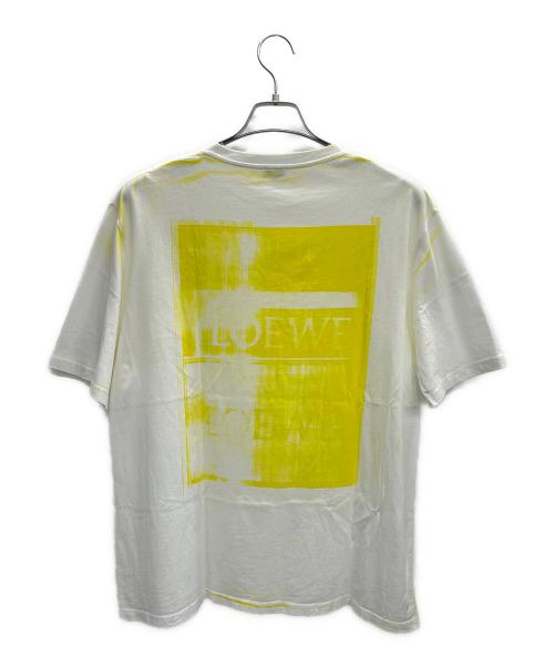LOEWE（ロエベ）LOEWE (ロエベ) フォトコピーTシャツ ホワイト×イエロー サイズ:Mの古着・服飾アイテム