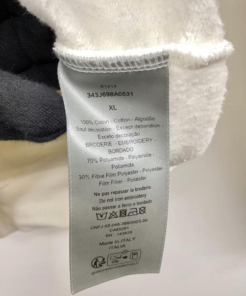 Dior（ディオール）DIOR (ディオール) プルオーバーパーカー ホワイト サイズ:XLの古着・服飾アイテム