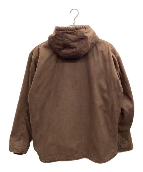 BERNE（バーン）BERNE (バーン) Heartland Washed Duck Hooded Work Coat ブラウン サイズ:Lの古着・服飾アイテム