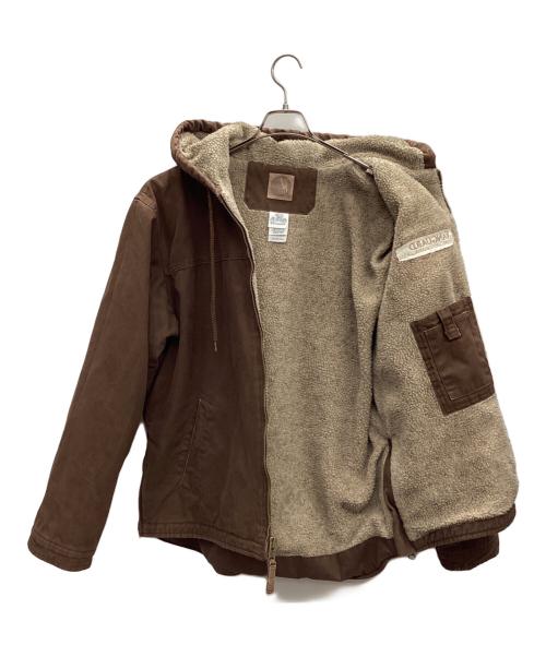 BERNE（バーン）BERNE (バーン) Heartland Washed Duck Hooded Work Coat ブラウン サイズ:Lの古着・服飾アイテム