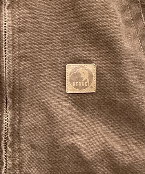 BERNE（バーン）BERNE (バーン) Heartland Washed Duck Hooded Work Coat ブラウン サイズ:Lの古着・服飾アイテム