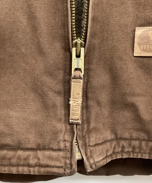 BERNE（バーン）BERNE (バーン) Heartland Washed Duck Hooded Work Coat ブラウン サイズ:Lの古着・服飾アイテム