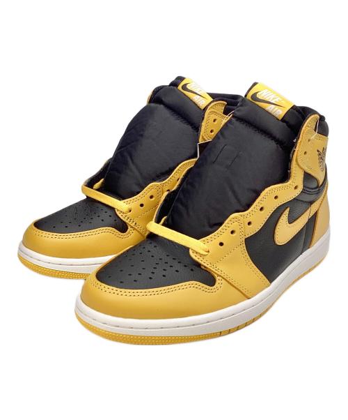 NIKE（ナイキ）NIKE (ナイキ) AIR JORDAN 1 イエロー×ブラック サイズ:27.5 未使用品の古着・服飾アイテム