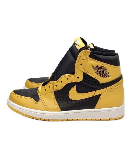 NIKE（ナイキ）NIKE (ナイキ) AIR JORDAN 1 イエロー×ブラック サイズ:27.5 未使用品の古着・服飾アイテム