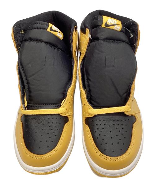 NIKE（ナイキ）NIKE (ナイキ) AIR JORDAN 1 イエロー×ブラック サイズ:27.5 未使用品の古着・服飾アイテム