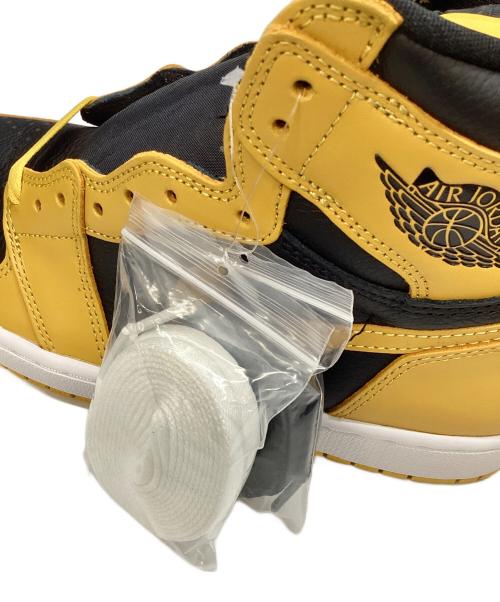 NIKE（ナイキ）NIKE (ナイキ) AIR JORDAN 1 イエロー×ブラック サイズ:27.5 未使用品の古着・服飾アイテム