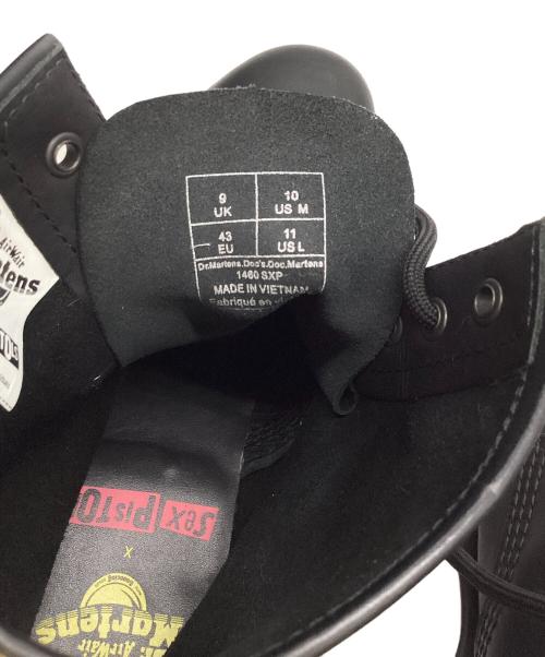 Dr.Martens（ドクターマーチン）Dr.Martens (ドクターマーチン) sex pistols (セックスピストルズ) Dr.Martens Ｓex Pistols コラボレーション 8ホール ブラック サイズ:9の古着・服飾アイテム