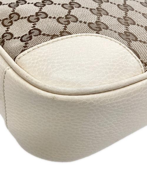 GUCCI（グッチ）GUCCI (グッチ) GGキャンバス ブリー ショルダーバッグ ブラウン×アイボリーの古着・服飾アイテム