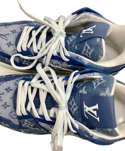 LOUIS VUITTON（ルイ ヴィトン）LOUIS VUITTON (ルイ ヴィトン) LV トレイナー・ライン スニーカー デニム ブルー サイズ:7の古着・服飾アイテム