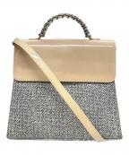 LOEWEロエベ）の古着「ツイストハンドバッグ ベラスケス 2WAY」｜ホワイト×グレー